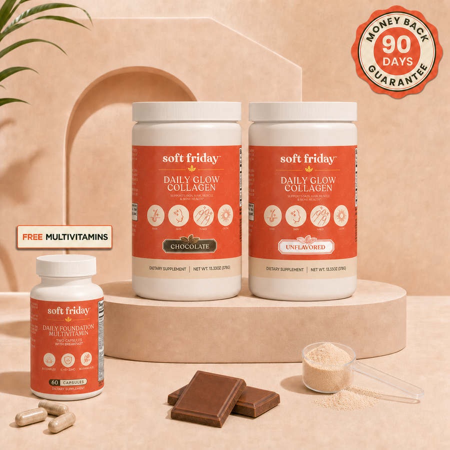Soft Friday Daily Glow Collagen in chocolate