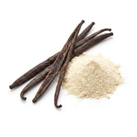 Vanilla pods with natural flavour powder
